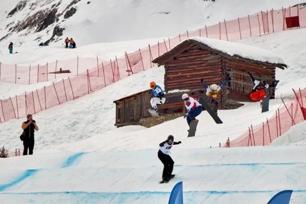 snowboard competition slope